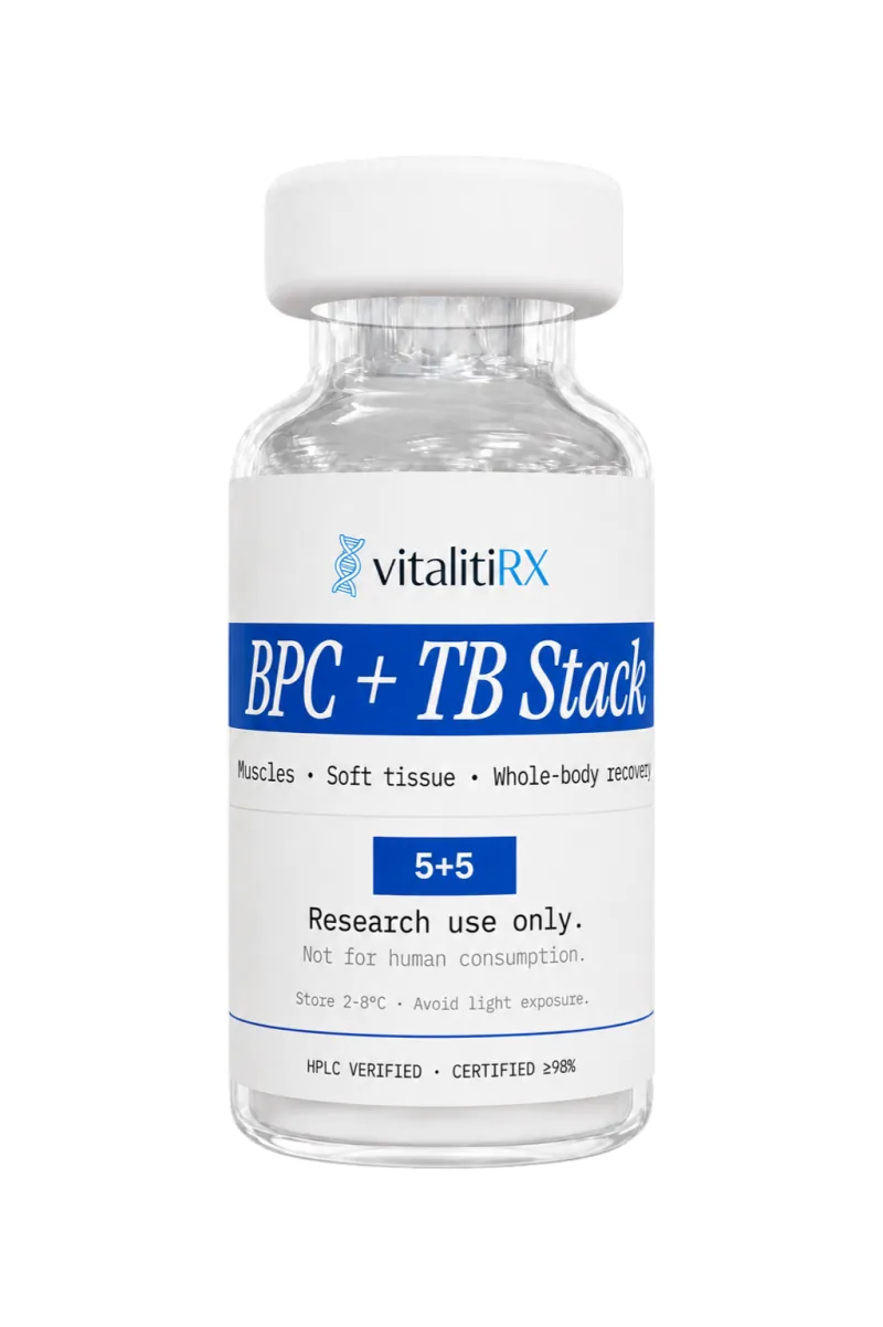 BPC + TB Stack 5/5mg vial product render