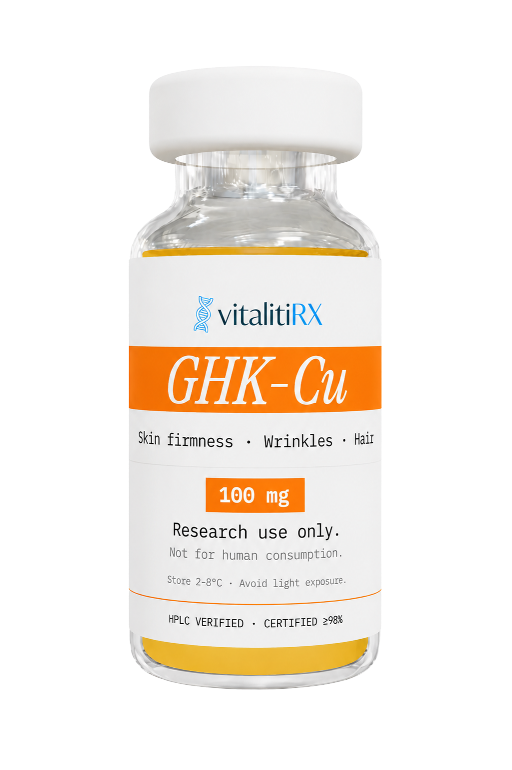GHK-Cu 100mg vial product render