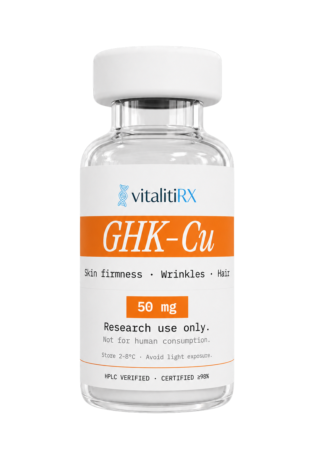 GHK-Cu 50mg vial product render
